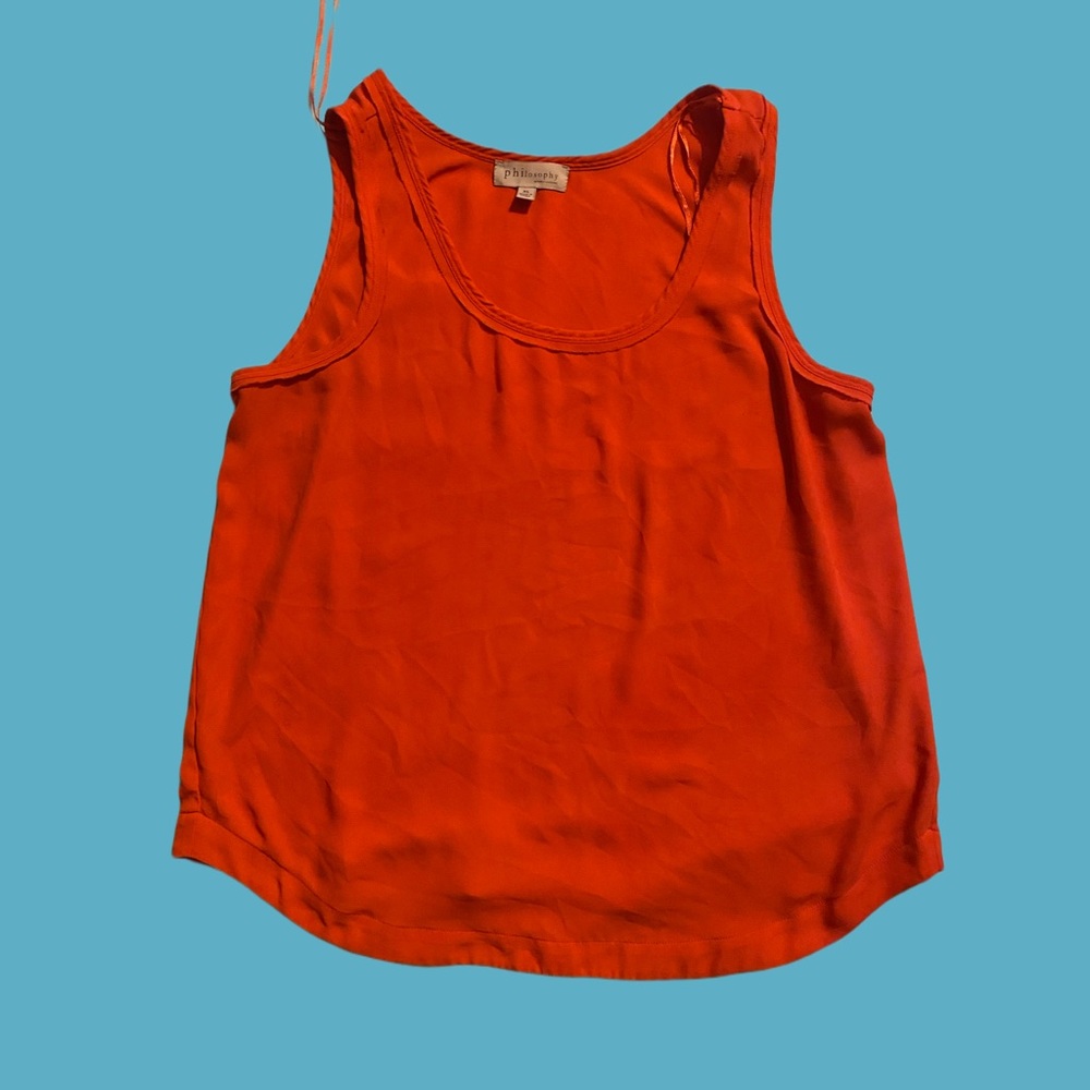 Philosophy Orange tank top tunic